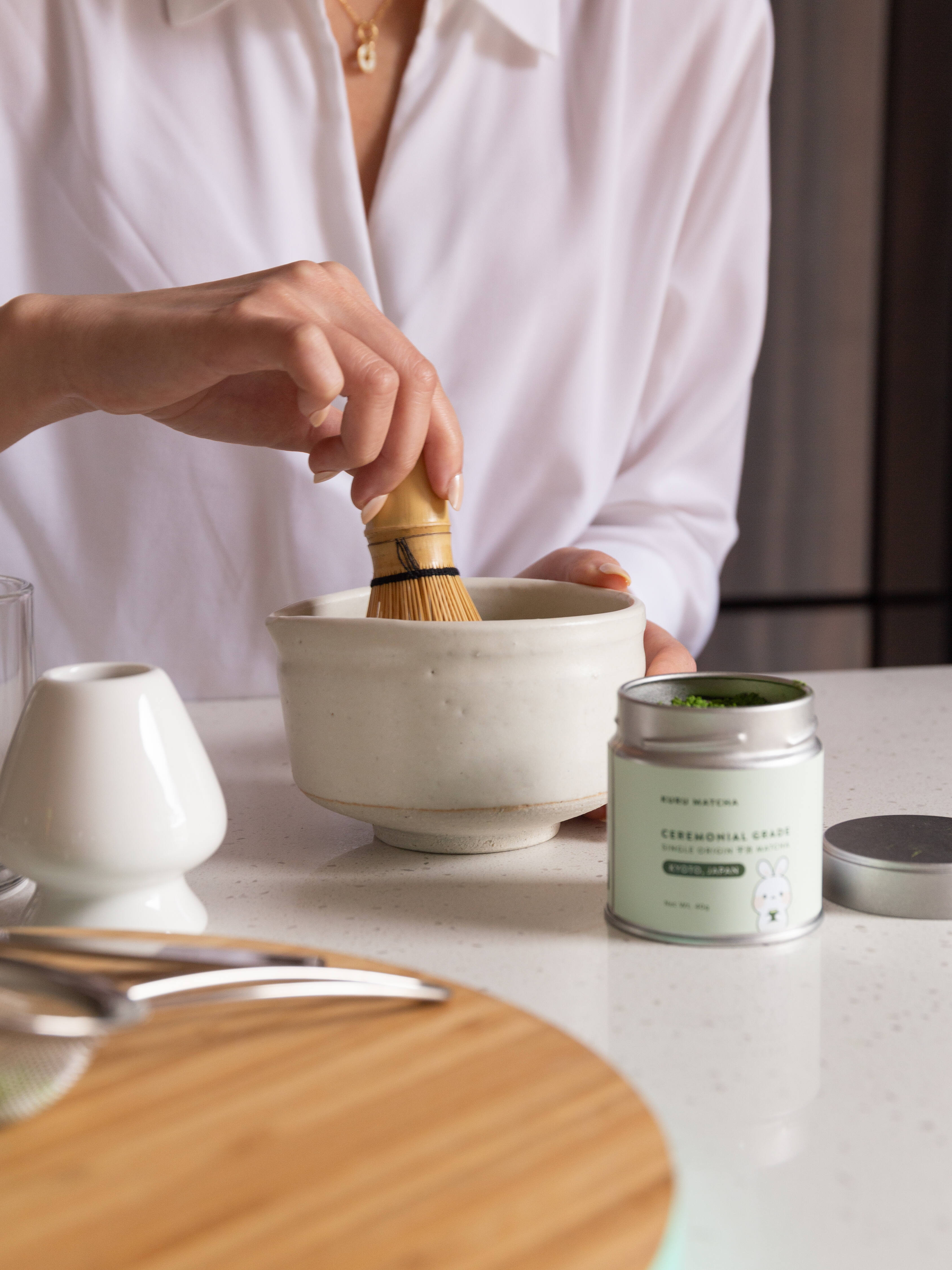 Matcha Bowl with Spout